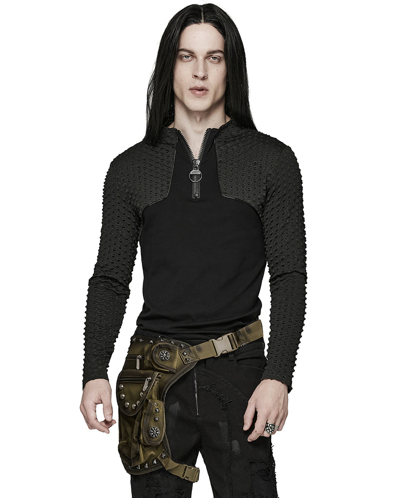 Hip Rave Belt Punk Rave Mens Steampunk Desert Wasteland Studded Hip Bag Belt - Brown ...