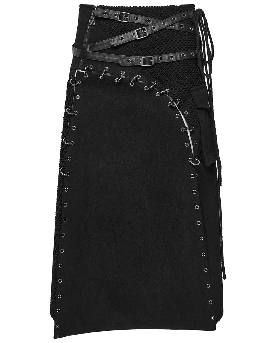 Punk Rave Mens Apocalyptic Gothic Transformer Utility Kilt Skirt ...