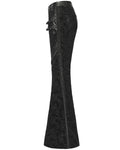 Punk Rave Womens Baroque Gothic Rose Flared Pants