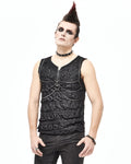 Devil Fashion Dead Channels Mens Chained Apocalyptic Punk Tank Top