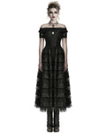 Punk Rave Womens Long Gothic Steampunk Cameo Prom Wedding Dress