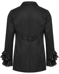 Punk Rave Mens Elegant Gothic Gentleman Embroidered Tailcoat Dress Jacket