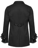 Punk Rave Mens Elegant Gothic Gentleman Embroidered Tailcoat Dress Jacket