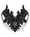 Eva Lady Womens Elegant Gothic Embellished Beaded Lace Choker Necklace