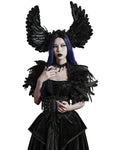 Punk Rave Womens Gothic Raven Feathered Fascinator Headdress