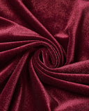 Punk Rave Womens Long Gothic Velvet & Lace Applique Hooded Cloak - Red & Black