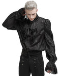 Devil Fashion Mens Gothic Crepe Chiffon Poet Shirt