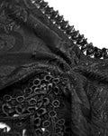 Dark In Love Gothic Jacquard Lace Blouse Top