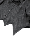 Dark In Love Womens Gothic Lolita Floral Jacquard Blouse Top