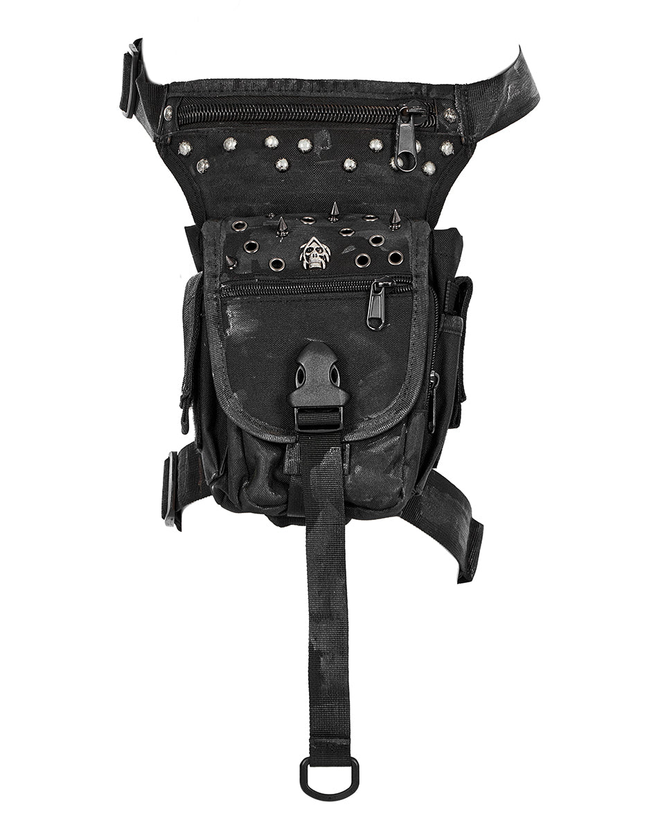 Hip Rave Belt Punk Rave Mens Apocalyptic Punk Studded Utility Belt & Hip Bag ...