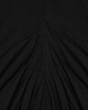 Punk Rave Womens Long Gothic Lace Hooded Ruched Maxi Dress