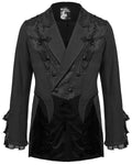 Punk Rave Mens Elegant Gothic Gentleman Embroidered Tailcoat Dress Jacket