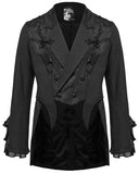 Punk Rave Mens Elegant Gothic Gentleman Embroidered Tailcoat Dress Jacket