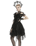 Dark In Love Eldonia Lace Steampunk Dress - Black