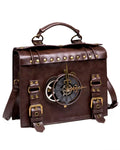 Penny Dreadful Steampunk Norbinus Chonoligicator Clock Handbag - Brown