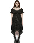 Punk Rave Plus Size Womens Gothic Dark Rose Dress