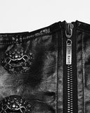 Punk Rave Womens Gothic Chinese Dragon Coated Waist Cincher Corset Belt