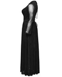 Punk Rave Plus Size Womens Gothic SpiderWeb Mesh Snakescale Maxi Dress