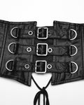 Punk Rave Womens Dark Gothic Lolita Lace Inset Kinono Dress Jacket