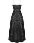 Dark In Love Gothic Butterfly Jacquard & Lace Rose Maxi Wedding Dress