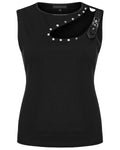 Punk Rave Womens Apoclayptic Studded Tank Top Vest