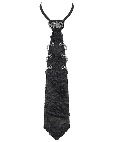 Devil Fashion Womens Apocalyptic Punk Piercing Neck Tie