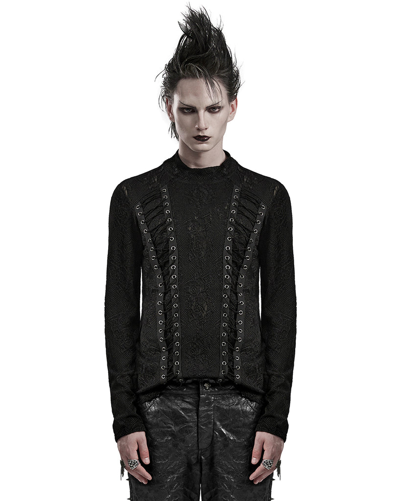 Punk Rave Mens Gothic Textured Knit Top – Violent Delights