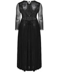 Punk Rave Plus Size Womens Gothic SpiderWeb Mesh Snakescale Maxi Dress