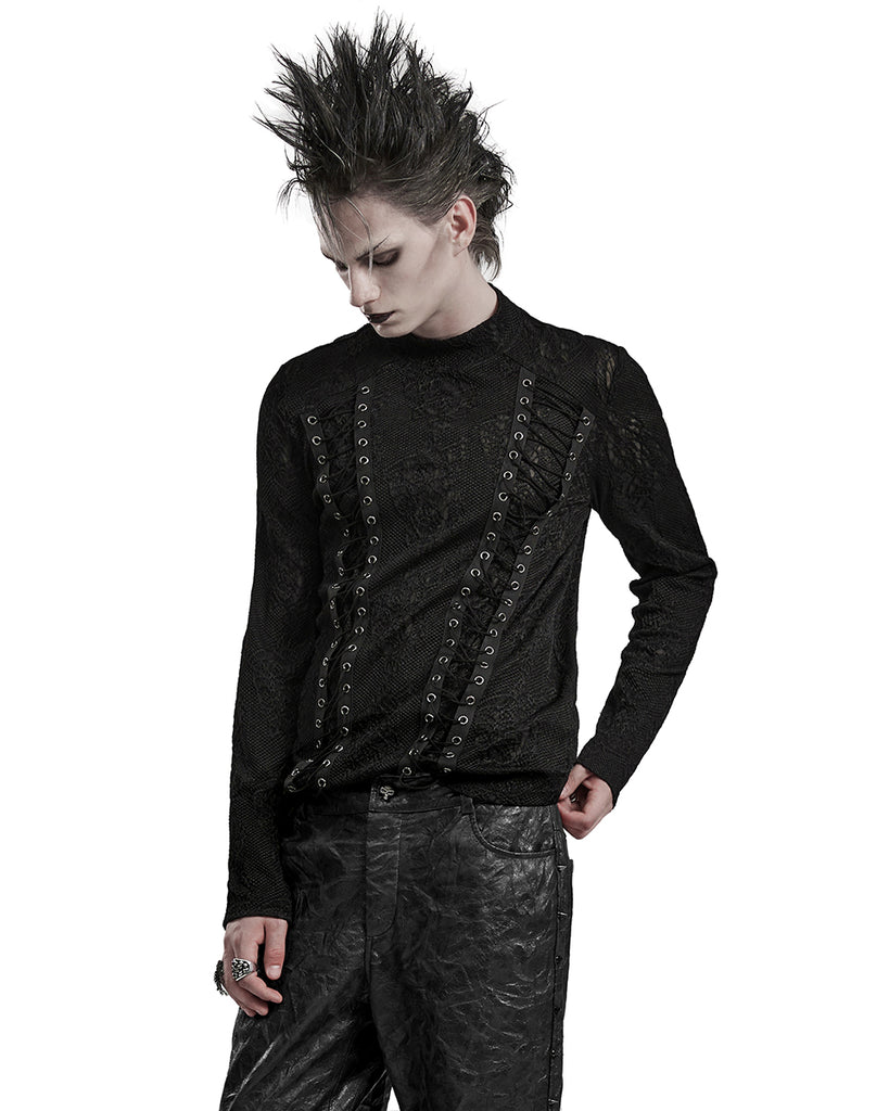 Punk Rave Mens Gothic Textured Knit Top – Violent Delights