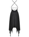 Dark In Love Dark Gothic Lace Applique Lace Up Sling Dress