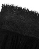 Dark In Love Dark Gothic Jacquard Lace Up Half Skirt