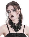 Eva Lady Womens Elegant Gothic Embellished Beaded Lace Choker Necklace