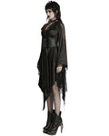 Punk Rave Womens Dark Gothic Lolita Lace Inset Kinono Dress Jacket