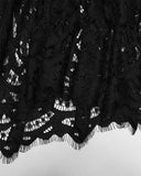 Punk Rave Womens Gorgeous Gothic Ruched Velvet & Lace Long Fishtail Skirt