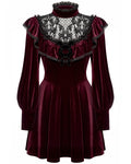 Dark In Love Romantic Gothic Velvet Lolita Doll Mini Dress