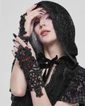 Devil Fashion Womens Gothic Guiture Lace Evening Gloves