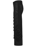 Punk Rave Mens Dark Gothic Cyberpunk Wide-Leg Strapping Pants