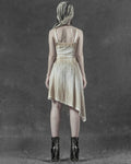 Punk Rave Ottensian Summer Asymmetric Steampunk Dress - Vintage Off-White