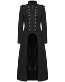Punk Rave Womens Long Gothic Aristocrat Woolen Winter Military Coat