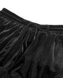 Dark In Love Womens Long Gothic Steampunk Velvet & Lace Bustle Maxi Skirt