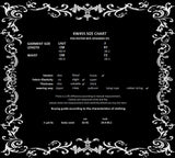 Dark In Love Womens Long Gothic Floral Lace & Rose Tassled Bustle Maxi Skirt