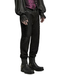 Punk Rave Mens Gothic Aristocrat Jacquard Contrast Dress Pants