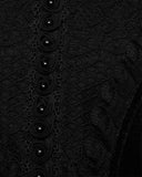 Punk Rave Womens Victorian Gothic Velvet & Lace Mourning Dress