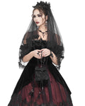 Eva Lady Gothic Velvet & Lace Mini Handbag Purse