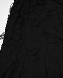 Punk Rave Daily Life Womens Apocalyptic Gothic Shredded Hooded Corset Maxi Dress