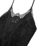 Dark In Love Dark Gothic Lace Applique Lace Up Sling Dress