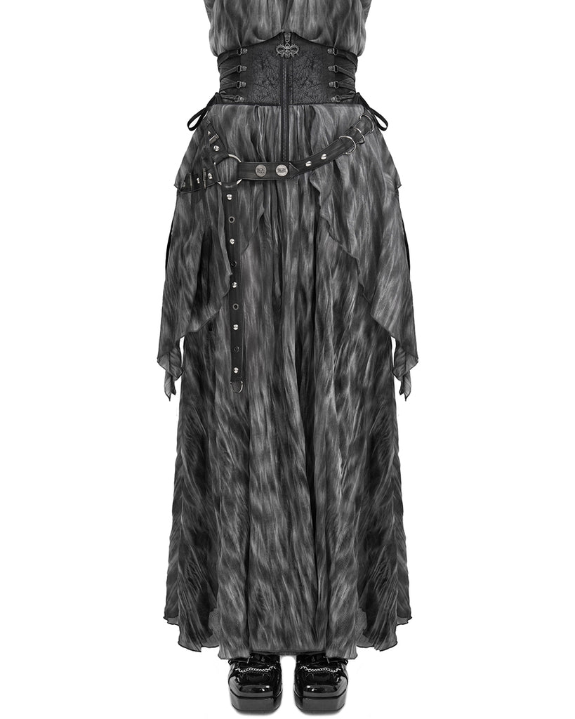 grey steampunk dress Steampunk cocktail dress