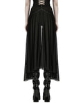 Punk Rave Womens Apocalyptic Gothic 2-Piece Shorts & Half Skirt