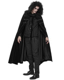 Devil Fashion Crowley Mens Cloak - Black