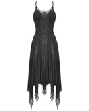 Dark In Love Dark Gothic Lace Applique Lace Up Sling Dress